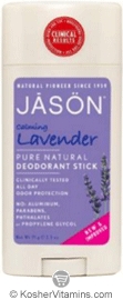 Jason Calming Lavender Pure Natural Deodorant Stick 2.5 OZ