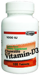 Landau Kosher Chewable Vitamin D3 1000 IU 100 Chewables