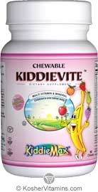 Maxi Health Kosher KiddieMax Chewable Kiddievite One Daily Multi Viamin & Mineral NEW! Bubble Gum Flavor 90 Chewables