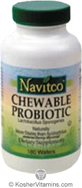 Navitco Kosher Chewable Probiotic 90 Wafers