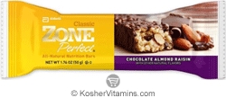 Zone Perfect Kosher Nutrition Bar Classic Chocolate Almond Raisin Dairy 12 Bars