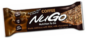 NuGo Nutrition Kosher Nutrition To Go 11g Protein Coffee Dairy 15 Bars