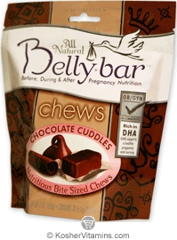 Bellybar  Kosher DHA Soft Chews Chocolate Cuddles Dairy 30 Chews