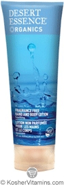 Desert Essence Hand and Body Lotion Fragrance Free 8 OZ