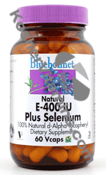 Bluebonnet Kosher E-400 I.U. Plus Selenium 120 Vcaps