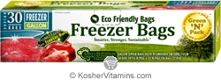 Green N Pack Eco Friendly Freezer Zipper Bags Gallon 30 Bags