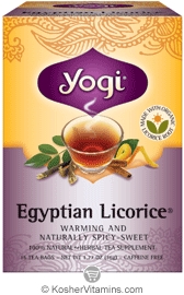Yogi Tea Kosher Organic Egyptian Licorice Tea 16 Tea Bags