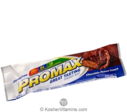 Promax Kosher Energy Bar Chocolate Peanut Crunch Dairy 12 Bars