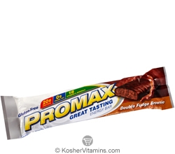 Promax Kosher Energy Bar Double Fudge Brownie Dairy 12 Bars