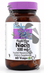 Bluebonnet Kosher Flush Free Niacin 500 mg 120 Vcaps