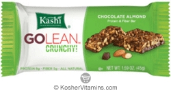 Kashi Kosher GOLEAN Crunchy! Protein & Fiber Bar Chocolate Almond Dairy 12 Bars