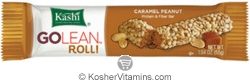 Kashi Kosher GOLEAN Roll! Protein & Fiber Bar Caramel Peanut Dairy 12 Bars