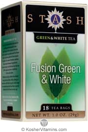 Stash Tea Kosher Premium Fusion Green & White Tea - Case Of 6 18 Tea Bags