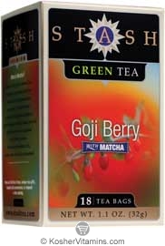 Stash Tea Kosher Premium Goji Berry Green Tea With Matcha - Case Of 6 18 Tea Bags