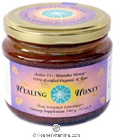 The Synergy Company Kosher Healing Honey 100% Organic & Raw Active 15+ Manuka Honey 12 OZ