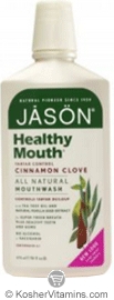 Jason Kosher Healthy Mouth Tartar Control All Natural Mouthwash Cinnamon Clove 16 OZ