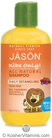 Jason Kids Only! Daily Detangling All Natural Shampoo 8 OZ