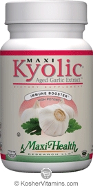 Maxi Health Kosher Maxi Kyolic Aged Garlic Extract 180 Tablets