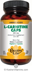 Solgar Kosher L-Carnitine 250 Mg. 60 Vegetable Capsules