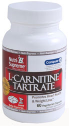 Nutri-Supreme Research Kosher L-Carnitine Tartrate  BUY 1 GET 1 FREE  60 Vegetarian Capsules