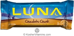 Clif Bar Kosher Luna Nutrition Bar Chocolate Chunk Dairy 15 Bars 