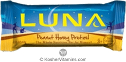Clif Bar Kosher Luna Nutrition Bar Peanut Honey Pretzel Dairy 15 Bars 