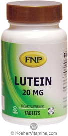Freeda Kosher FNP Lutein 20 Mg 100 Tablets