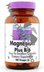 Bluebonnet Kosher Magnesium Plus B6 90 Vcaps