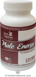 Nutri-Supreme Research Kosher Male Energy  120 Vegetarian Capsules