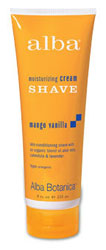 Alba Botanica Cream Shave Mango Vanilla 8 OZ