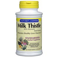 Natures Answer Kosher Standardized Milk Thistle Seed Extract  120 Vegicaps