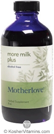 Motherlove Kosher More Milk Plus Alcohol Free 8 OZ