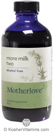 Motherlove Kosher More Milk Two Alcohol Free 8 OZ