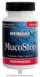 Enzymedica Kosher Muco Stop: Nasal/Sinus Congestion 48 Capsules
