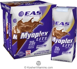 EAS Kosher Myoplex Lite Ready to Drink Chocolate Fudge Dairy Case of 24 11 Oz