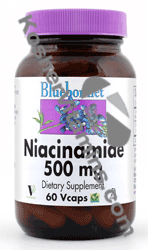 Bluebonnet Kosher Niacinamide 500 mg  60 Vcaps