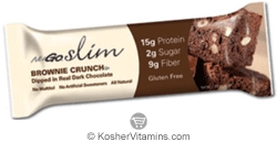 NuGo Nutrition Kosher NuGo Slim Protein Brownie Crunch Dairy 12 Bars