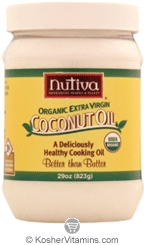 Nutiva Kosher Organic Extra Virgin Coconut Oil 29 OZ 