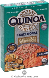 Ancient Harvest  Kosher Organic Quinoa Traditional Gluten Free 12 OZ