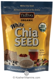 Nutiva Kosher Organic White Chia Seed 12 OZ 