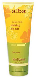 Alba Botanica Papaya Mango Exfoliating Body Wash 7 OZ