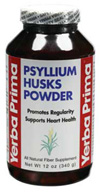 Yerba Prima Psyllium Husks Powder Vegetarian Suitable Not Certified Kosher 12 Oz.