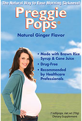 Three Lollies Kosher Preggie Pops Natural Ginger 7 Lollipops
