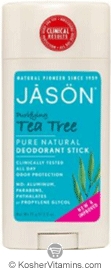 Jason Purifying Tea Tree Pure Natural Deodorant Stick 2.5 OZ