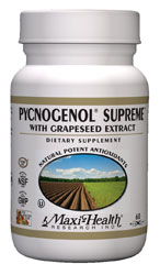 Maxi Health Kosher Maxi Pycnogenol Supreme with Grapeseed Extract 60 Maxicaps