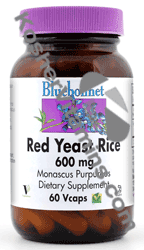 Bluebonnet Kosher Red Yeast Rice 600 mg 120 Vcaps