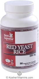Nutri-Supreme Research Kosher Red Yeast Rice 600 Mg 90 Vegetarian Capsules