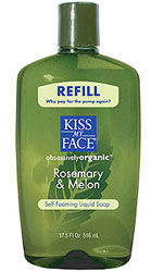 Kiss My Face Self Foaming Liquid Soap Refill Rosemary And Melon 17.5 OZ