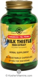 Solgar SFP Milk Thistle Herb Extract 60 Vegetable Capsules