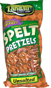 Landau Kosher Spelt Pretzels- Unsalted 8 Oz.